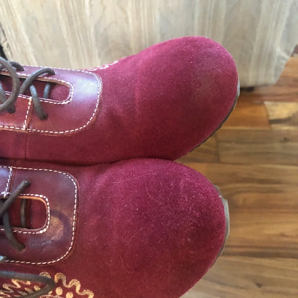 Spring Step L'Artiste Bordeaux Westminster Bootie 38 - Picture 6 of 8